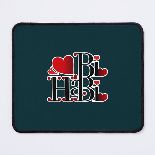 Item preview, Habibi Arabic text with heart decorated Design designed and sold by VioletKetkity.