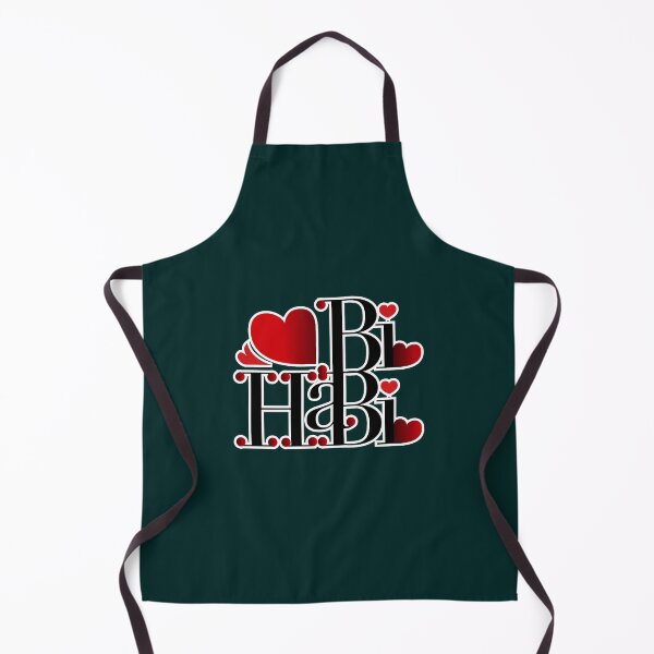Item preview, Habibi Arabic text with heart decorated Design designed and sold by VioletKetkity.