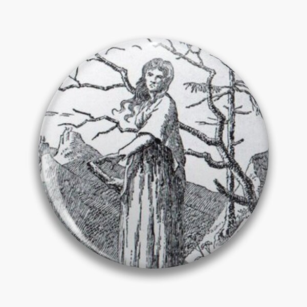 Item preview, Woman with Raven at the Abyss – Caspar David Friedrich | German Romantic Symbolism Painting designed and sold by Art Outlaws.