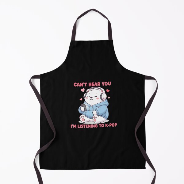 Item preview, Can't Hear You I'm Listening To Kpop Cute Bear designed and sold by dudelinart.