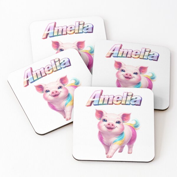 Item preview, Amelia Year of the Pig Eastern Zodiac Kindness Prosperity Design designed and sold by AlexLineArt.