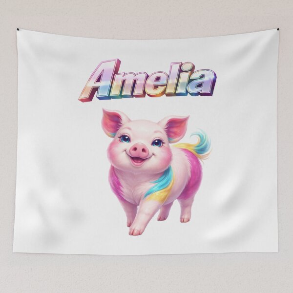 Item preview, Amelia Year of the Pig Eastern Zodiac Kindness Prosperity Design designed and sold by AlexLineArt.