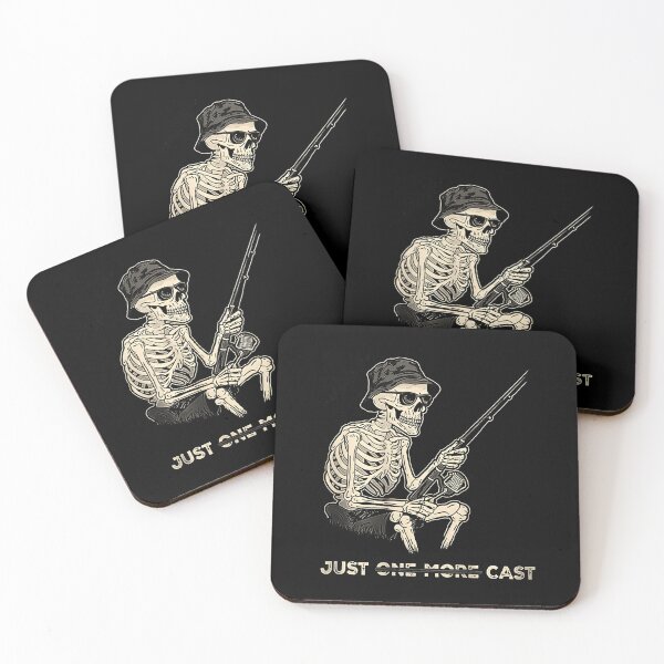 Item preview, Funny Skeleton Fishing  Just One More Cast designed and sold by JohnBrightIdeas.