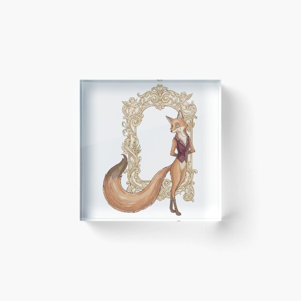 Item preview, Rococo Revival: Golden Scroll Fox designed and sold by bapupa.