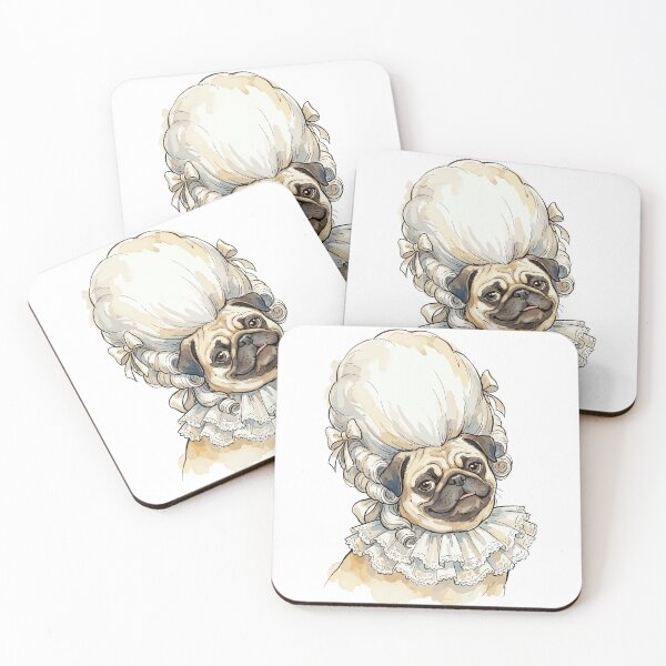 Item preview, Rococo Revival: Pug's Powdered Wig designed and sold by bapupa.