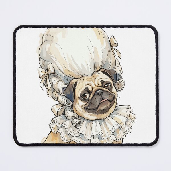 Item preview, Rococo Revival: Pug's Powdered Wig designed and sold by bapupa.