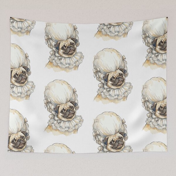 Item preview, Rococo Revival: Pug's Powdered Wig designed and sold by bapupa.
