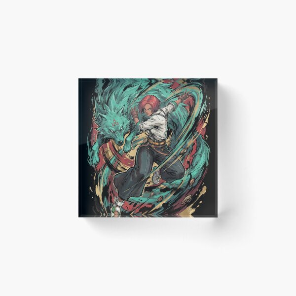 Item preview, Giovanna Guilty Gear Strive Rei Wolf Companion Brazilian Fighter Flash Kick Mixup Fan Art Portrait Poster T-Shirt Sticker Print Gift designed and sold by Senpaiwaves.