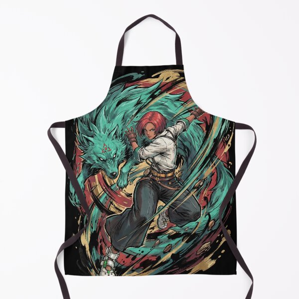 Item preview, Giovanna Guilty Gear Strive Rei Wolf Companion Brazilian Fighter Flash Kick Mixup Fan Art Portrait Poster T-Shirt Sticker Print Gift designed and sold by Senpaiwaves.
