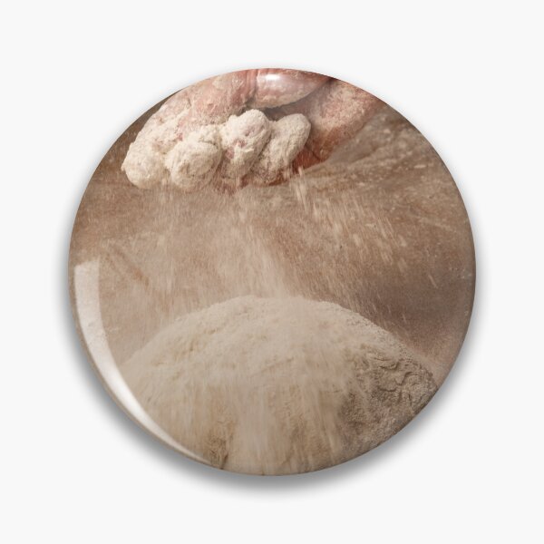 Item preview, Baker sprinkles flour on bread dough designed and sold by Ingo Gerlach.