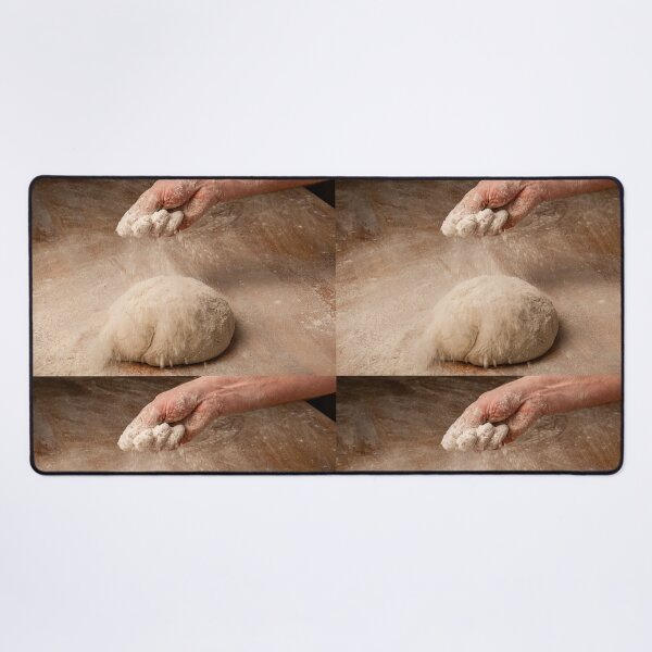 Item preview, Baker sprinkles flour on bread dough designed and sold by Ingo Gerlach.