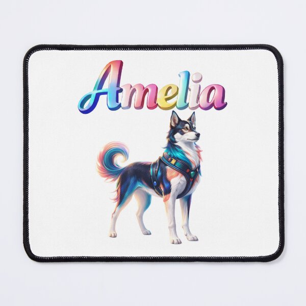 Item preview, Amelia Year of the Dog Eastern Zodiac Loyalty Protection Design designed and sold by AlexLineArt.
