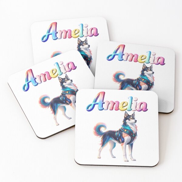 Item preview, Amelia Year of the Dog Eastern Zodiac Loyalty Protection Design designed and sold by AlexLineArt.