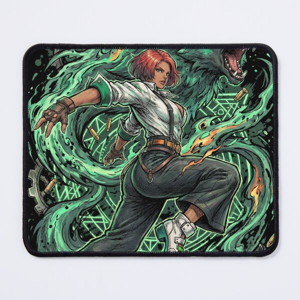 Item preview, Giovanna Guilty Gear Strive Rei Wolf Companion Brazilian Fighter Flash Kick Mixup Fan Art Portrait Poster T-Shirt Sticker Print Gift designed and sold by Senpaiwaves.