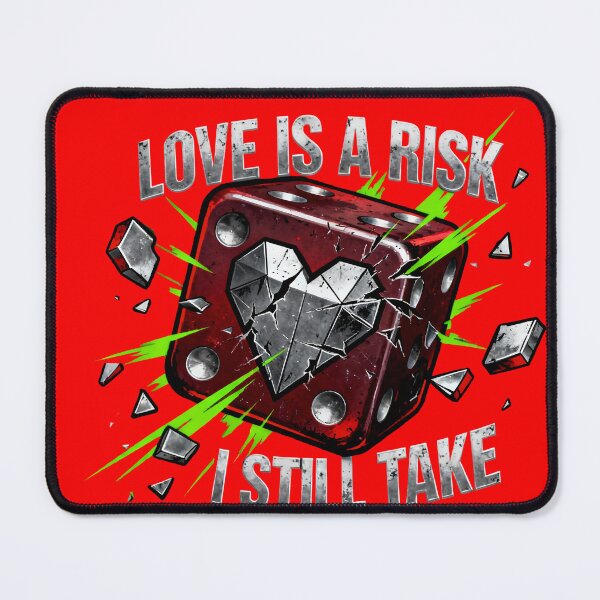 Item preview, Love Is a Risk I Still Take – Urban Streetwear Valentine Graphic Tee designed and sold by Maximilianos.