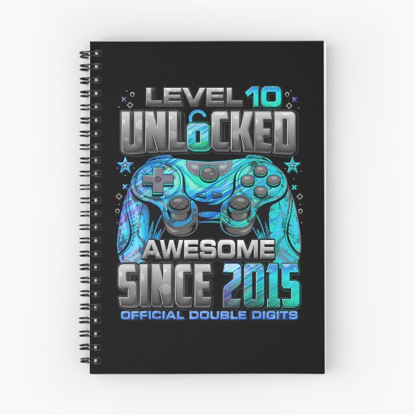 Item preview, Level 10 Unlocked Awesome Since 2015 10th Birthday Gaming Gamer Birthday 2025 designed and sold by JohnBrightIdeas.