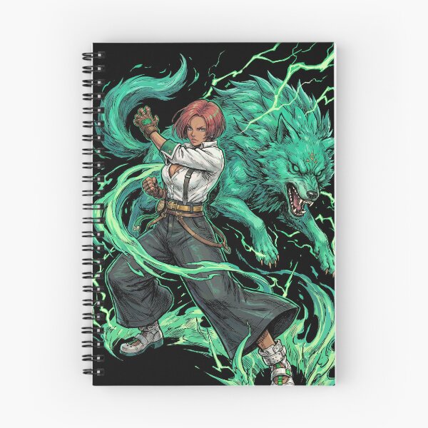 Item preview, Giovanna Guilty Gear Strive Rei Wolf Companion Brazilian Fighter Flash Kick Mixup Fan Art Portrait Poster T-Shirt Sticker Print Gift designed and sold by Senpaiwaves.