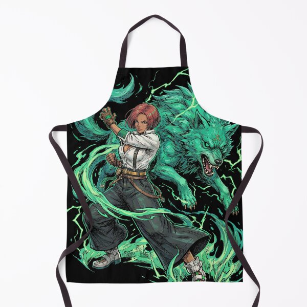 Item preview, Giovanna Guilty Gear Strive Rei Wolf Companion Brazilian Fighter Flash Kick Mixup Fan Art Portrait Poster T-Shirt Sticker Print Gift designed and sold by Senpaiwaves.