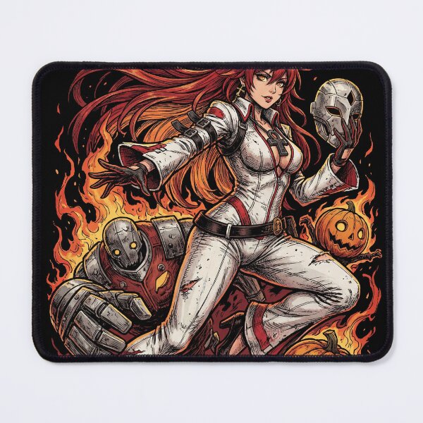 Item preview, Jack-O Valentine Guilty Gear Strive Xrd Halloween Pumpkin Mask Minions Halo Servant Summon Fan Art Portrait Poster T-Shirt Sticker Print Gift designed and sold by Senpaiwaves.