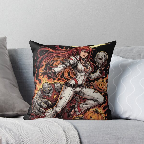 Item preview, Jack-O Valentine Guilty Gear Strive Xrd Halloween Pumpkin Mask Minions Halo Servant Summon Fan Art Portrait Poster T-Shirt Sticker Print Gift designed and sold by Senpaiwaves.
