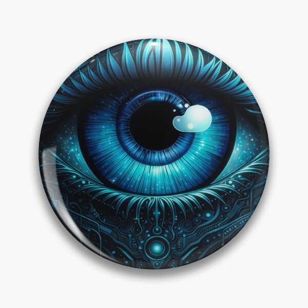Item preview, Biomech Vision – Cybernetic Eye Sci-Fi Neon Symbol designed and sold by the-dovlat.