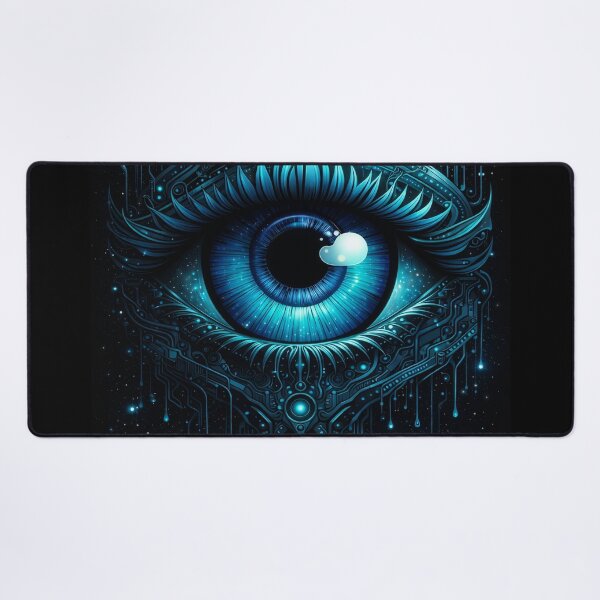 Item preview, Biomech Vision – Cybernetic Eye Sci-Fi Neon Symbol designed and sold by the-dovlat.