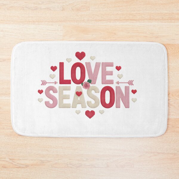 Item preview, Love Season Crochet Typography Valentine Design designed and sold by LunaPixelStudio.
