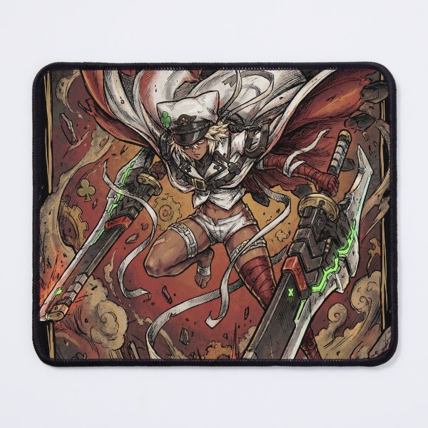 Item preview, Ramlethal Valentine Guilty Gear Strive Xrd Valentine Homunculus Giant Swords Lucy Floaty Multi Arm Fan Art Portrait Poster T-Shirt Sticker Print Gift designed and sold by Senpaiwaves.