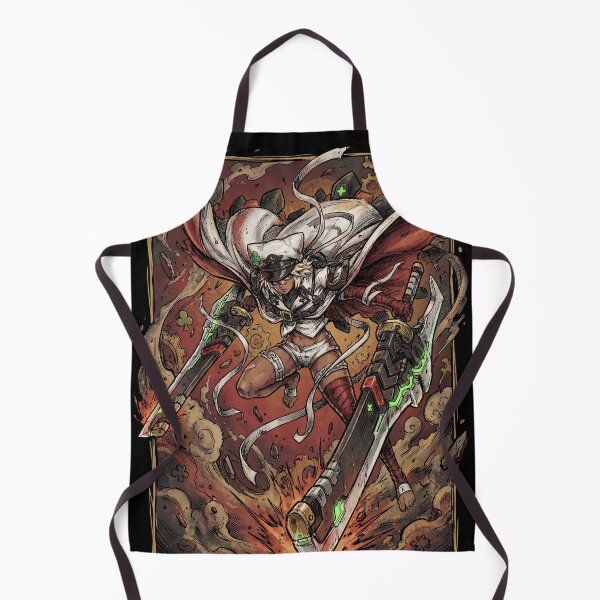 Item preview, Ramlethal Valentine Guilty Gear Strive Xrd Valentine Homunculus Giant Swords Lucy Floaty Multi Arm Fan Art Portrait Poster T-Shirt Sticker Print Gift designed and sold by Senpaiwaves.