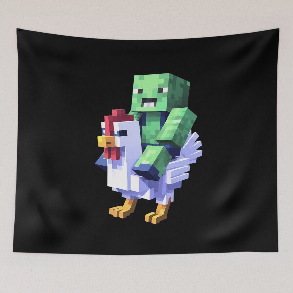 Item preview, Jock Chicken Pixel Art Gamer Zombie Boys Kids  designed and sold by MarryIsMonth.