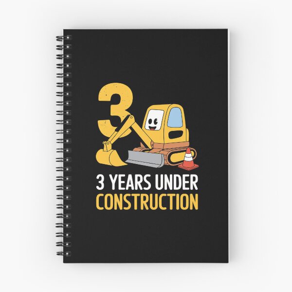 Item preview, Kids 3 Years Under Construction Boy Three Year Old 3rd Birthday designed and sold by FadeOfThrone.