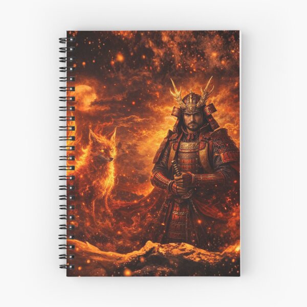 Item preview, Samurai of the Blazing Fox — 前田慶次と炎の霊狐の戦場 | 森の灯りシリーズ designed and sold by Mori-no-Akari.