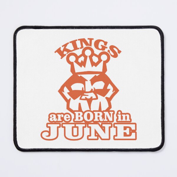 Item preview, Kings Are Born in June – Birthday Crown Typography Design designed and sold by TipTop GFX.