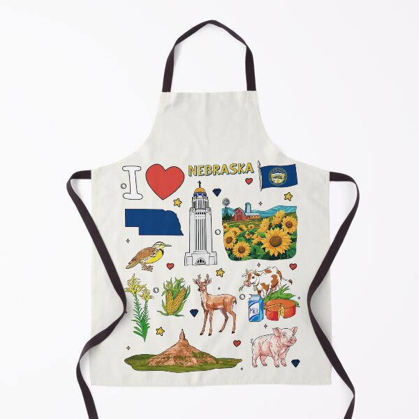 Item preview, Nebraska State Pride, Landmarks & Symbols Sticker Collage designed and sold by mashmosh.