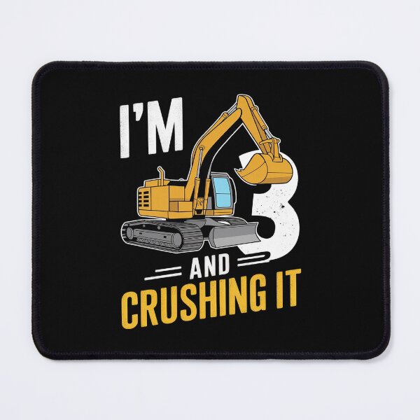Item preview, Kids 3rd Construction Birthday Party I'm 3 Crushing It Boys designed and sold by FadeOfThrone.