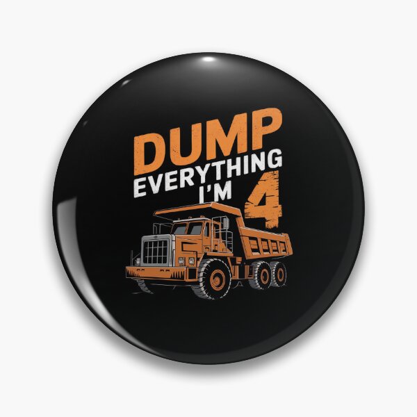 Item preview, Kids 4 Years Old Construction Truck Dumper 4th Birthday Boy  designed and sold by FadeOfThrone.