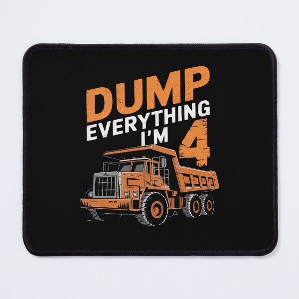 Item preview, Kids 4 Years Old Construction Truck Dumper 4th Birthday Boy  designed and sold by FadeOfThrone.