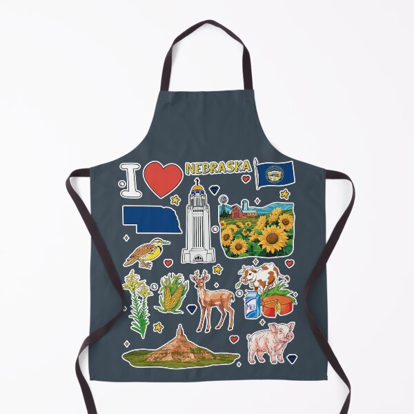 Item preview, Nebraska Pride, State Symbols Sticker Pack & Icons designed and sold by mashmosh.