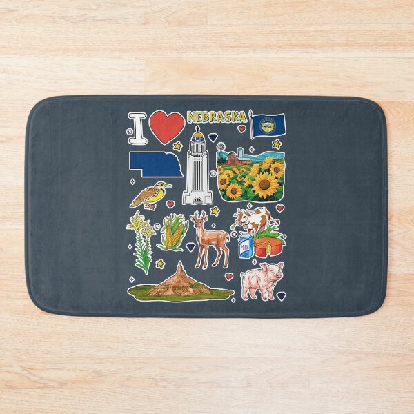 Item preview, Nebraska Pride, State Symbols Sticker Pack & Icons designed and sold by mashmosh.