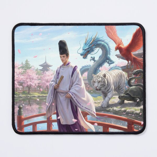 Item preview, Abe no Seimei and the Four Celestial Beasts — 陰陽師・安倍晴明と四神の守護 | 森の灯りシリーズ designed and sold by Mori-no-Akari.