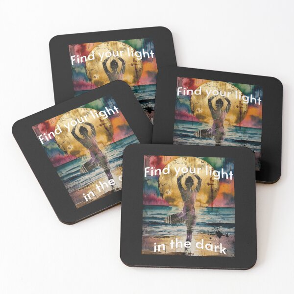 Item preview, Find Your Light In The Dark - Grunge Yoga Aesthetic designed and sold by Pukisdaizi.