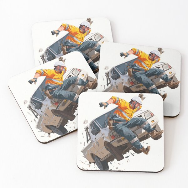 Item preview, Dazza rocking up on the Monday after a big weekend designed and sold by AussieGear.