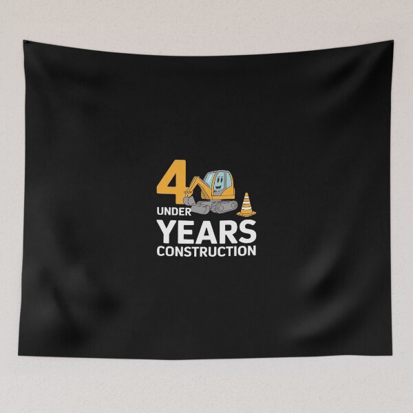 Item preview, Kids 4 Years Under Construction Boy Four Year Old 4th Birthday  designed and sold by SyntaxClaw.