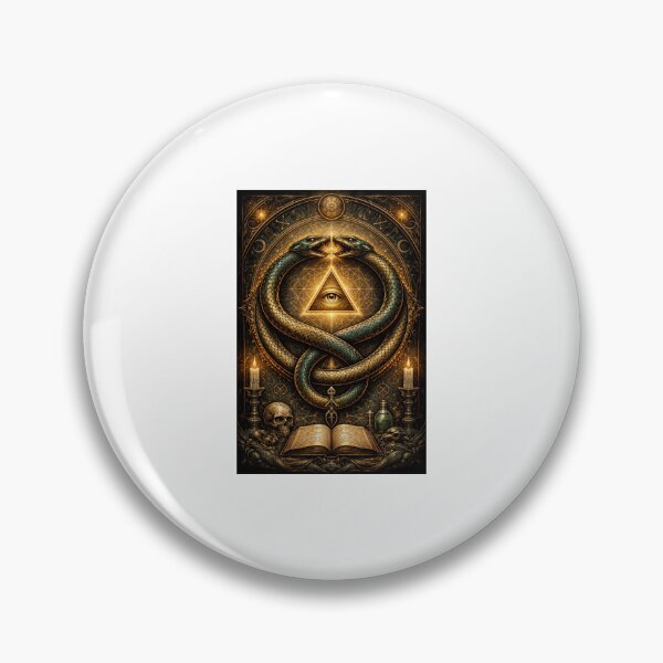 Item preview, Twin Serpents with All-Seeing Eye – Occult Alchemy designed and sold by Fleetwood1994.