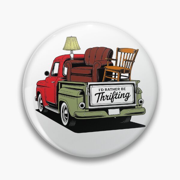 Item preview, Id Rather Be Thrifting Vintage Truck Thrift Store Lover Design designed and sold by Maniutek.