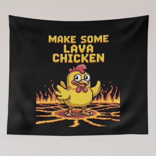 Item preview, Make Some Lava Chicken Pixel Art  designed and sold by MarryIsMonth.