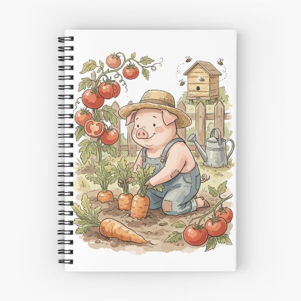 Item preview, Simple Living: Pig Vegetable Gardener designed and sold by bapupa.