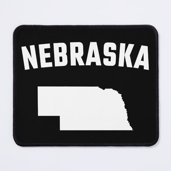 Item preview, Nebraska State Map - Classic Bold White Print designed and sold by mashmosh.