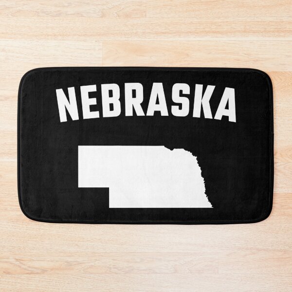 Item preview, Nebraska State Map - Classic Bold White Print designed and sold by mashmosh.