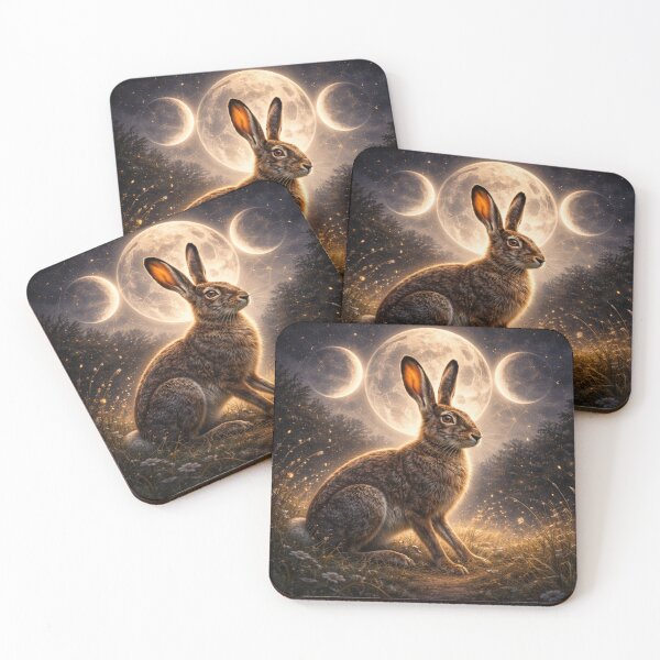 Item preview, Brown Hare – Moonbound Guardian Wildlife Art designed and sold by GeoWild Designs.